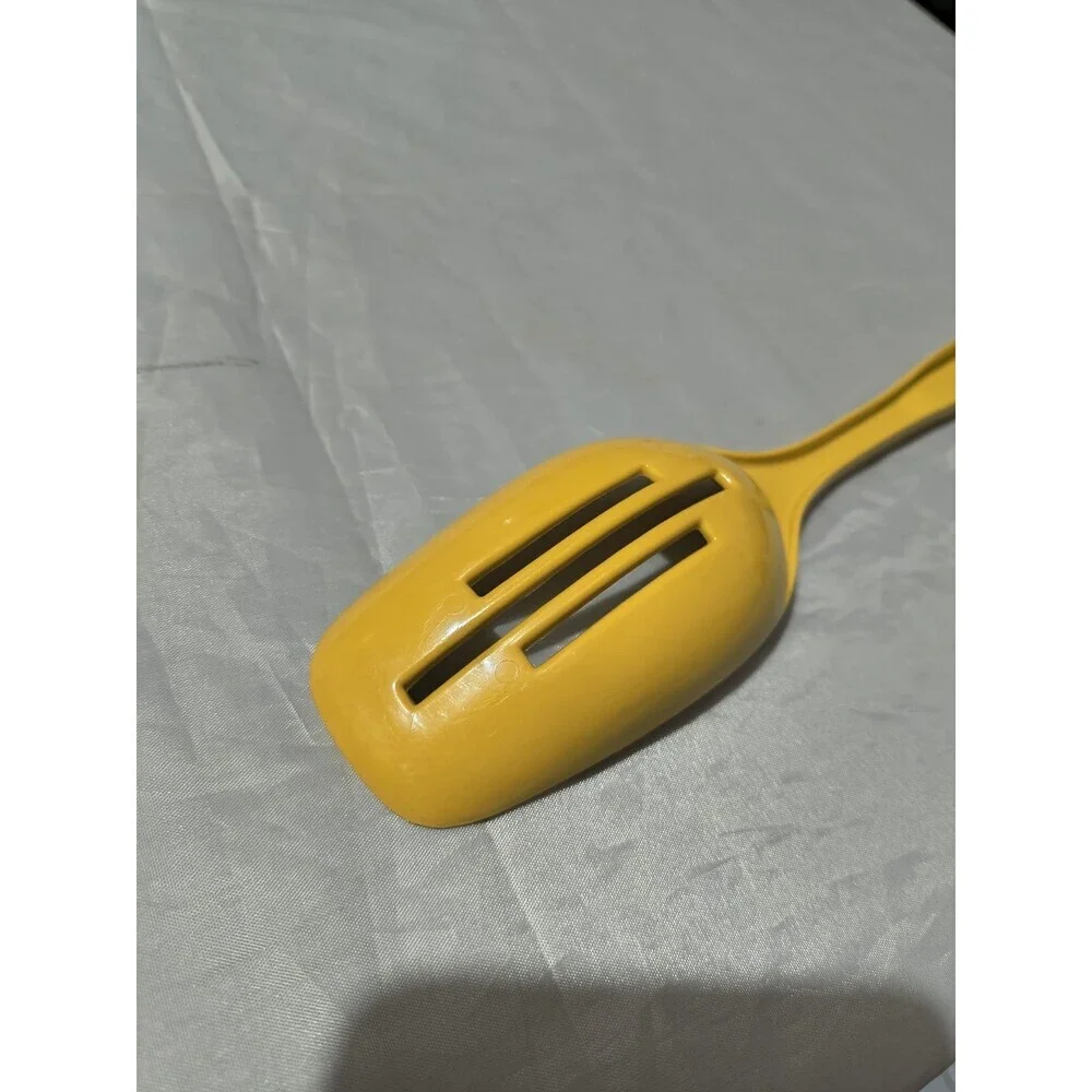 VTG Foley Yellow Nylon Plastic Slotted Spoon 11